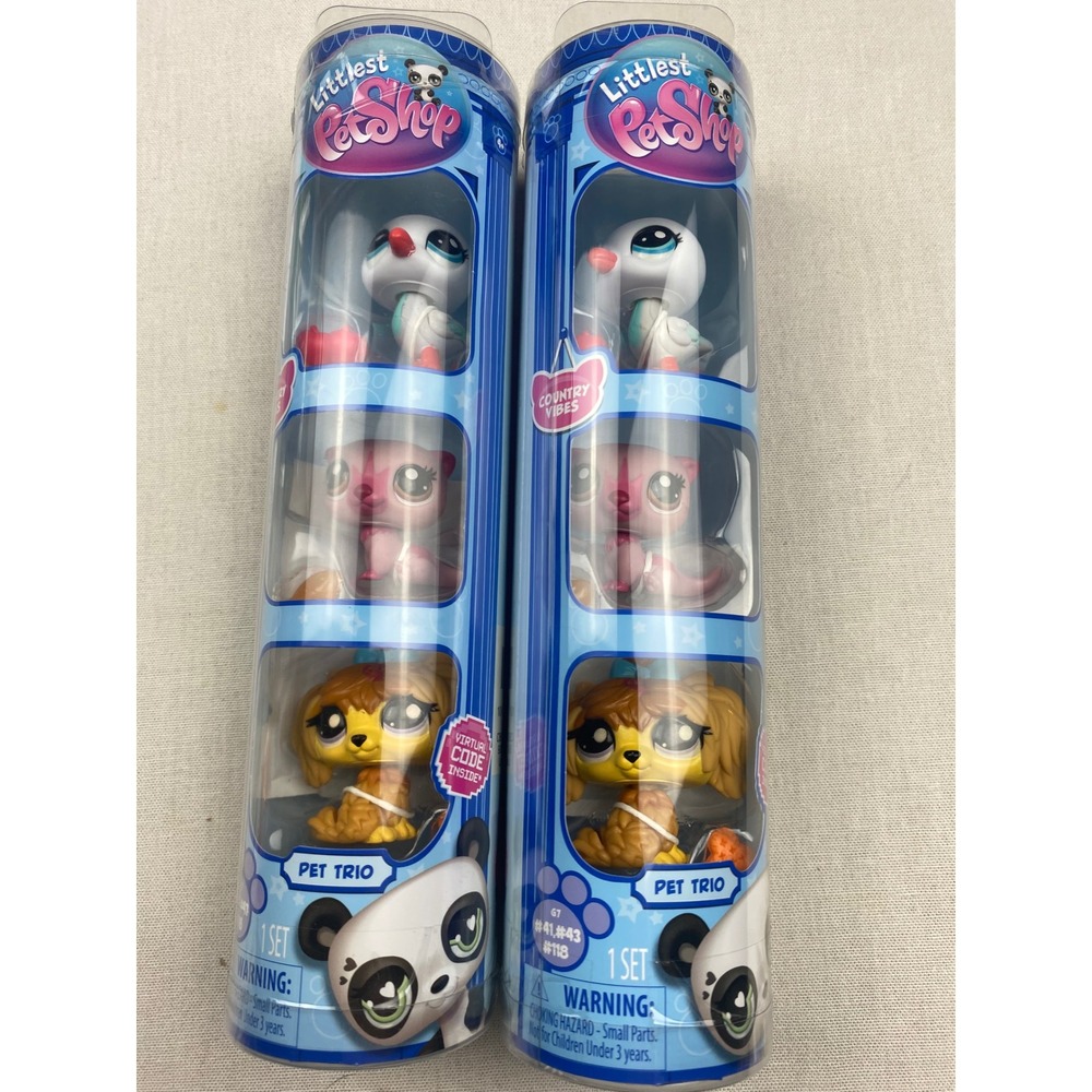 Littlest Pet Shop G7 Pet Trio Country Vibes Lot of 2 NIB Figures 41 43 118